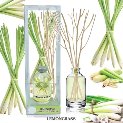 หอมมาก ก้านไม้หอมปรับอากาศ ฟุ้งสบายไม้หอม 40ml กลิ่นตะไคร้
