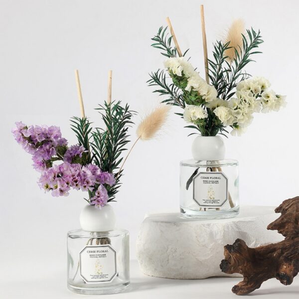 ก้านไม้หอม ก้านไม้หอมปรับอากาศ50ml มีดอกไม้แห้ง กลิ่นดอกไม้ Room Diffuser หอมฟุ้ง หอมนาน 2/ชิ้น